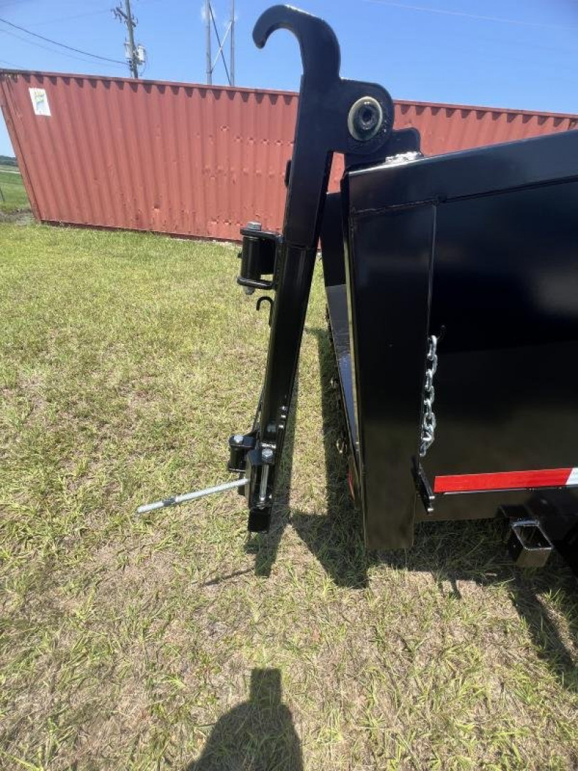 New 2027 TUFFDUMP 7x16 Tandem Axle Low Side Dump Trailer – Black | 14,000 lb GVWR | Heavy-Duty Hydraulic Dump Trailer