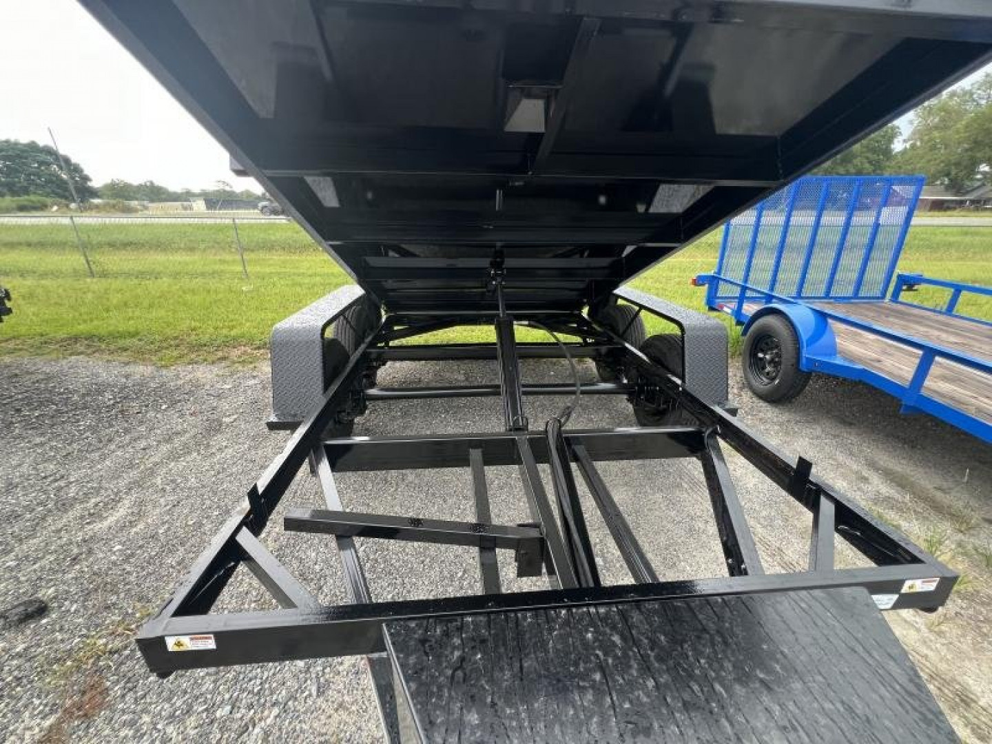 New 2027 Down 2 Earth Trailers 6x12 Tandem Axle Low Side Dump Trailer E-Series – Black | 7,000 lb GVWR