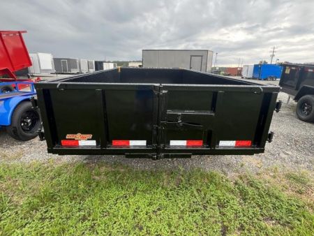 New 2027 Down 2 Earth Trailers 6x12 Tandem Axle Low Side Dump Trailer E-Series – Black | 7,000 lb GVWR