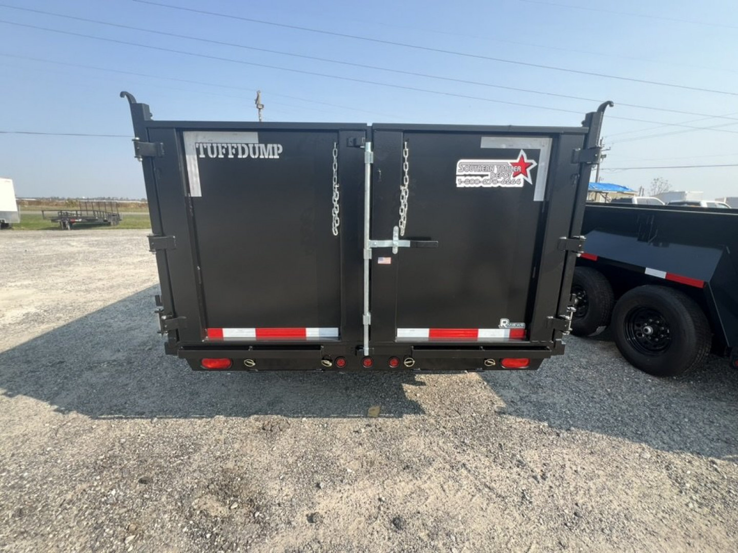 New 2027 TUFFDUMP 7x16 Tandem Axle High Side Dump Trailer – Black | 14,000 lb GVWR | Heavy-Duty Hydraulic Dump Trailer