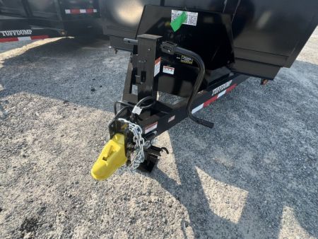 New 2027 TUFFDUMP 7x16 Tandem Axle High Side Dump Trailer – Black | 14,000 lb GVWR | Heavy-Duty Hydraulic Dump Trailer