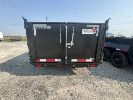 New 2027 TUFFDUMP 7x16 Tandem Axle High Side Dump Trailer – Black | 14,000 lb GVWR | Heavy-Duty Hydraulic Dump Trailer