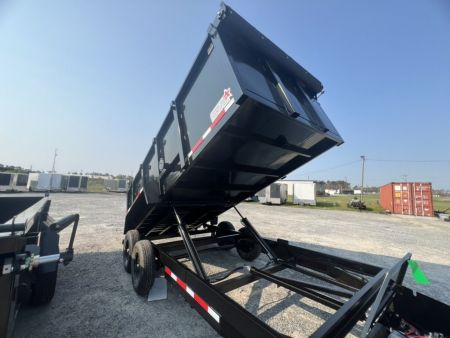 New 2027 TUFFDUMP 7x16 Tandem Axle High Side Dump Trailer – Black | 14,000 lb GVWR | Heavy-Duty Hydraulic Dump Trailer
