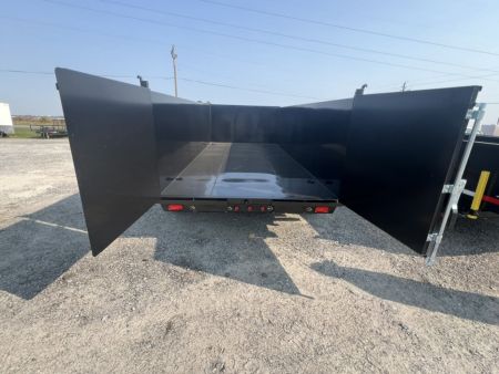 New 2027 TUFFDUMP 7x16 Tandem Axle High Side Dump Trailer – Black | 14,000 lb GVWR | Heavy-Duty Hydraulic Dump Trailer