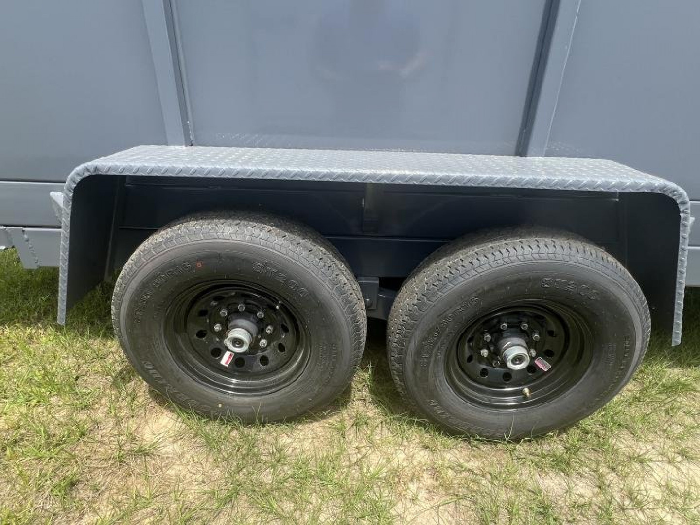 New 2027 Down 2 Earth Trailers 7x16 Tandem Axle High Side Dump Trailer – Gray | 14,000 lb GVWR | Heavy-Duty Hydraulic Dump Trailer