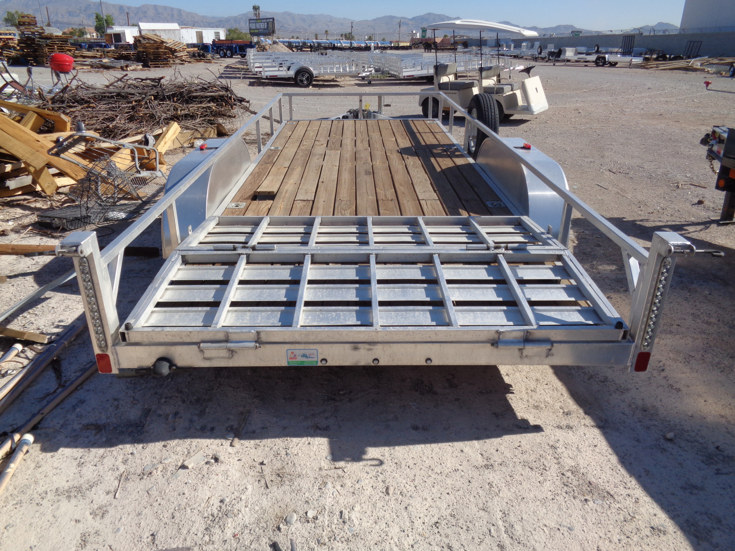 Used 2023 Forest River * PRU6518TA2 * 18Ft Aluminum Tandem Axle 7k Utility Trailer