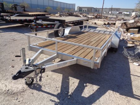 Used 2023 Forest River * PRU6518TA2 * 18Ft Aluminum Tandem Axle 7k Utility Trailer