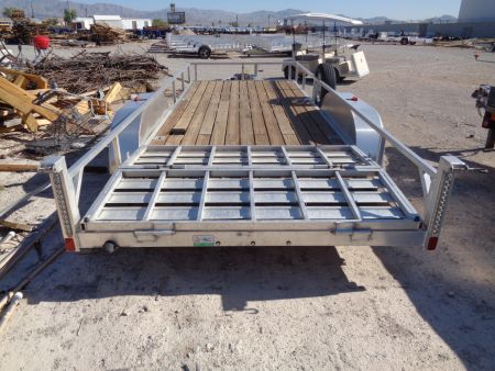 Used 2023 Forest River * PRU6518TA2 * 18Ft Aluminum Tandem Axle 7k Utility Trailer
