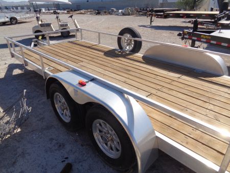 Used 2023 Forest River * PRU6518TA2 * 18Ft Aluminum Tandem Axle 7k Utility Trailer