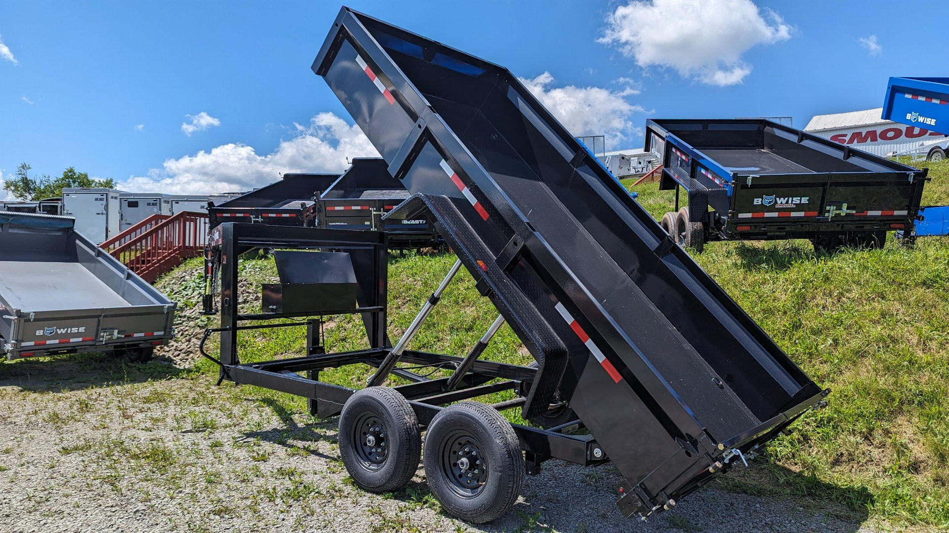 New 2026 BWise 6'9" x 14' HD Lo Pro GOOSENECK Equipment Dump