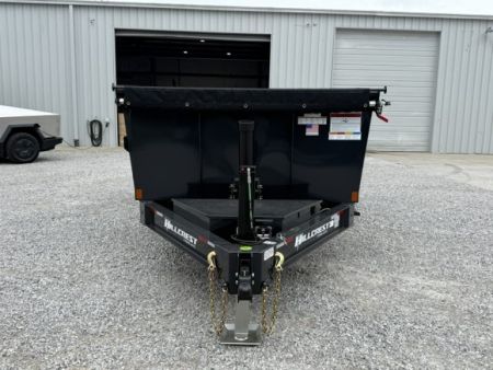 New Hillcrest Dump 7x16 17.6k 40" Sides BP W/ HD Tube Ramps & Hydraulic Jack