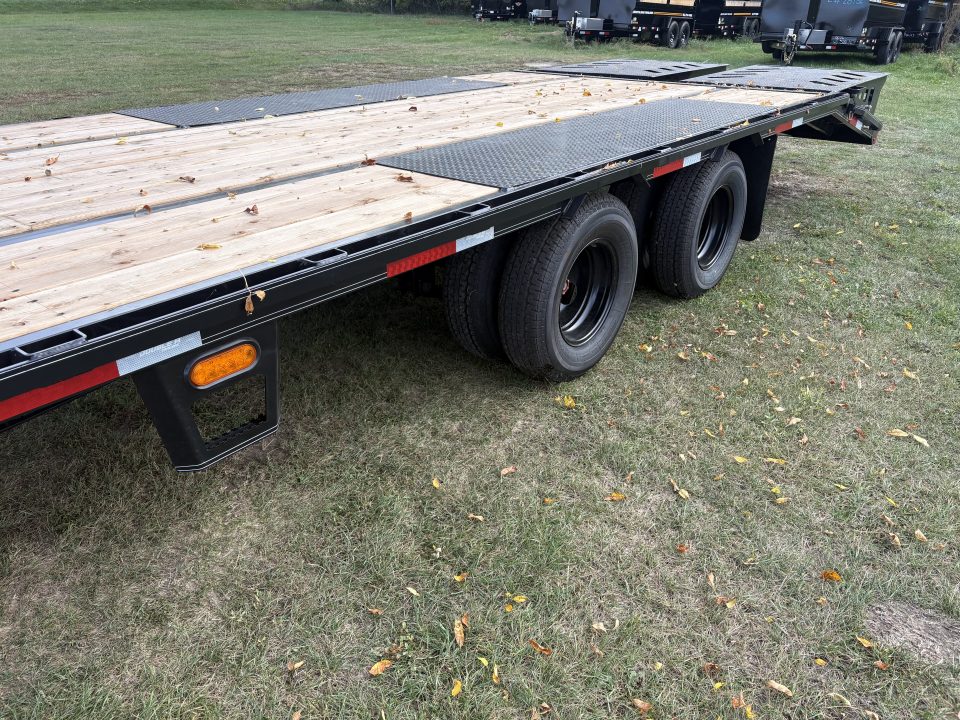 New 2027 Double A 40’ Gooseneck Deckover 35’ plus 5’ x 102” with 2-10K tandem dual axles=25K