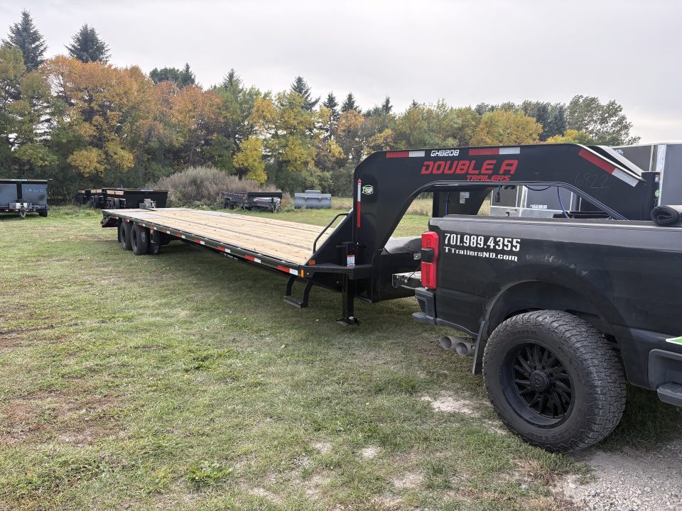 New 2027 Double A 40’ Gooseneck Deckover 35’ plus 5’ x 102” with 2-10K tandem dual axles=25K