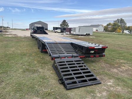 New 2027 Double A 40’ Gooseneck Deckover 35’ plus 5’ x 102” with 2-10K tandem dual axles=25K