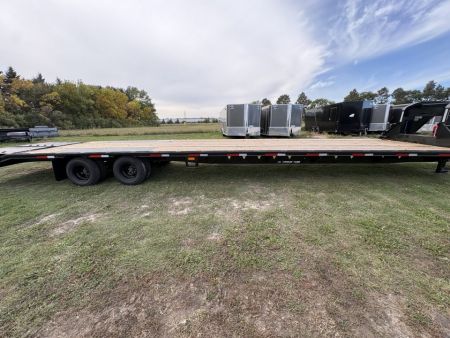 New 2027 Double A 40’ Gooseneck Deckover 35’ plus 5’ x 102” with 2-10K tandem dual axles=25K