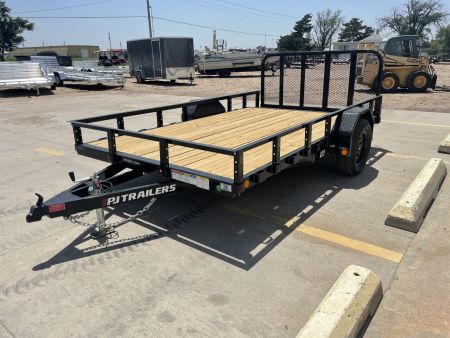 New 2025 PJ Trailers 83" x 12' U8121 Utility Trailer