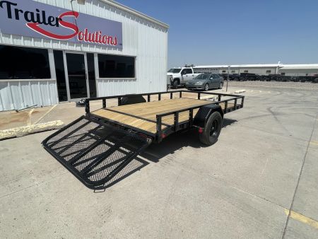 New 2025 PJ Trailers 83" x 12' U8121 Utility Trailer
