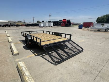 New 2025 PJ Trailers 83" x 12' U8121 Utility Trailer
