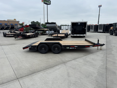 New NEW 2026 Double A 16’x83” flatbed Trailer 2-3500 lb axles=7K, dovetail, Slide In Ramps