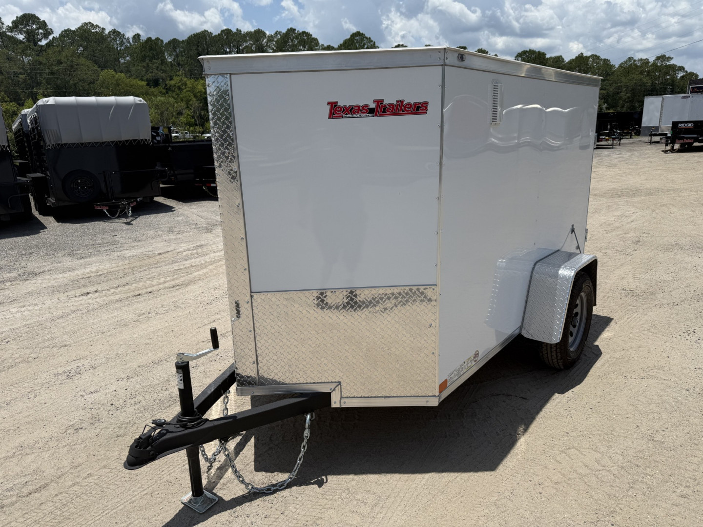 New TX5X8SA TEXAS TRAILERS 5' X 8' CARGO / ENCLOSED TRAILER W/ DOUBLE REAR DOORS & SIDE DOOR