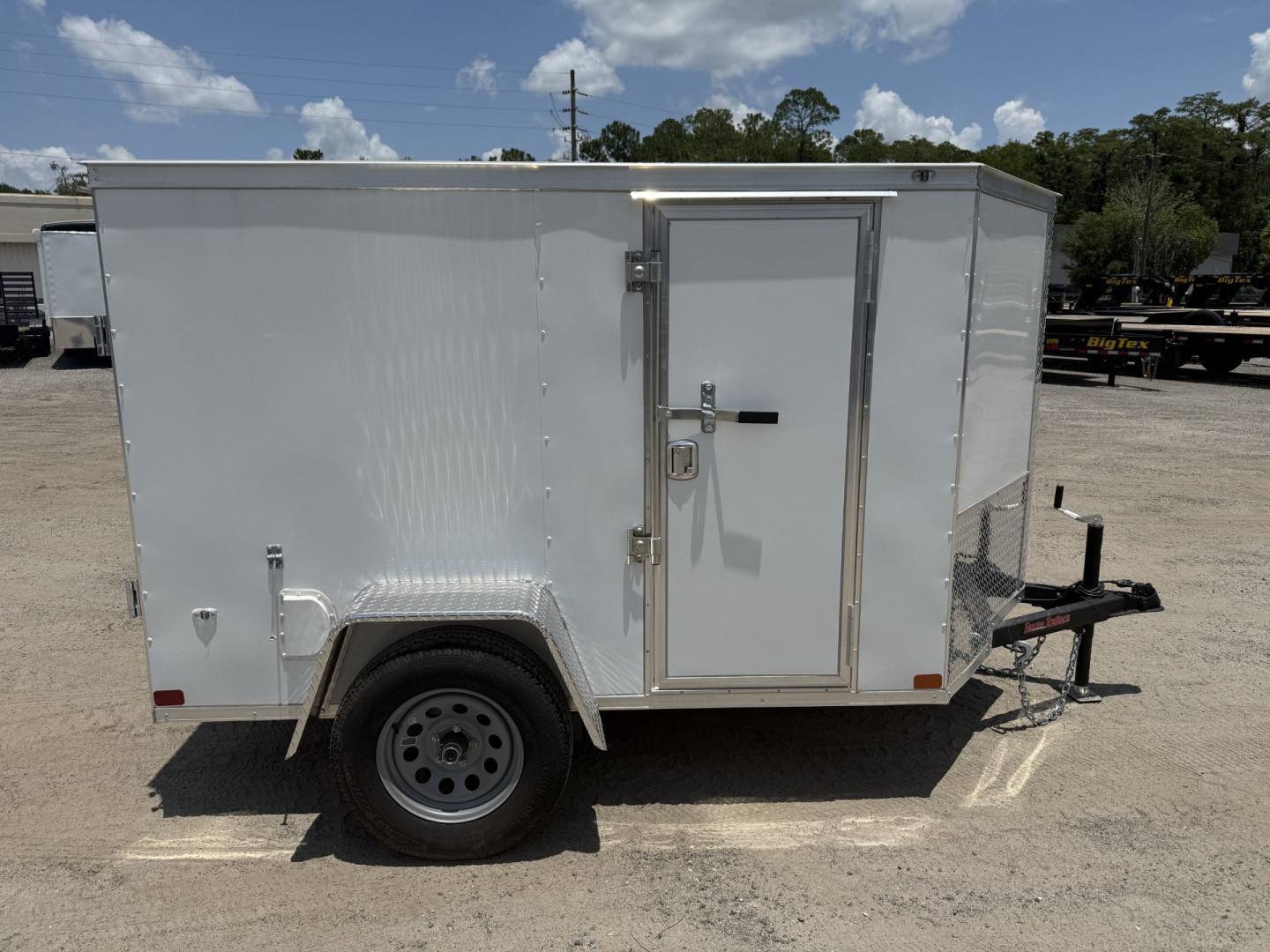 New TX5X8SA TEXAS TRAILERS 5' X 8' CARGO / ENCLOSED TRAILER W/ DOUBLE REAR DOORS & SIDE DOOR