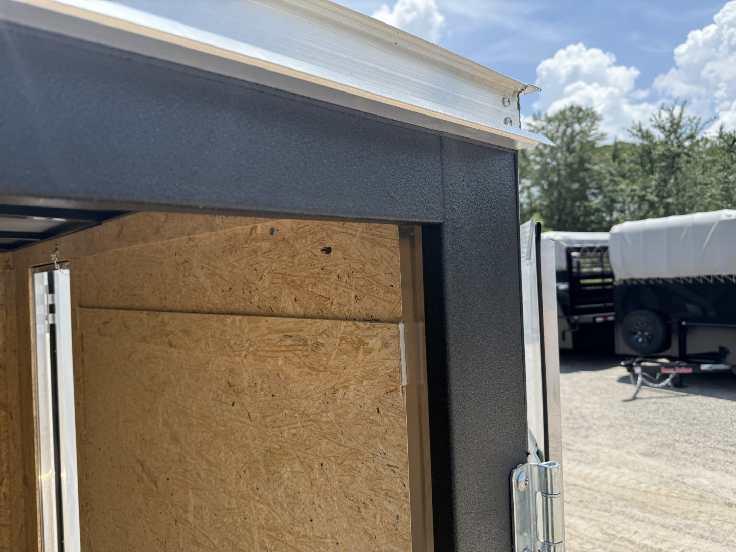 New TX5X8SA TEXAS TRAILERS 5' X 8' CARGO / ENCLOSED TRAILER W/ DOUBLE REAR DOORS & SIDE DOOR