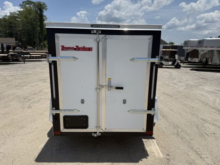 New TX5X8SA TEXAS TRAILERS 5' X 8' CARGO / ENCLOSED TRAILER W/ DOUBLE REAR DOORS & SIDE DOOR