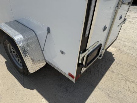 New TX5X8SA TEXAS TRAILERS 5' X 8' CARGO / ENCLOSED TRAILER W/ DOUBLE REAR DOORS & SIDE DOOR