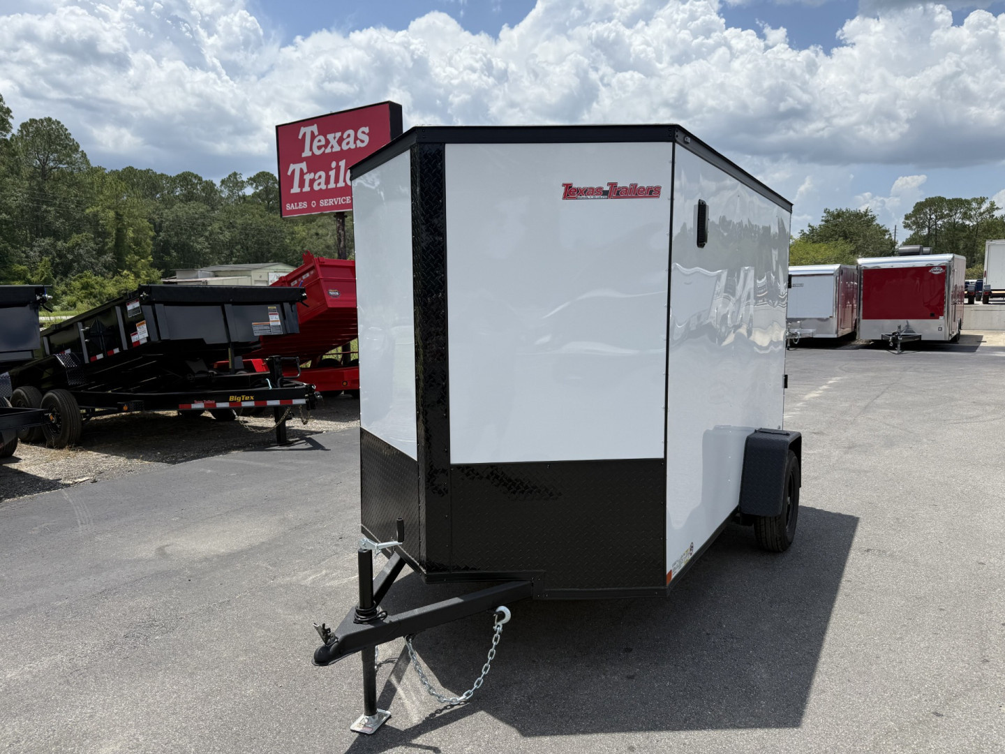 New TX6X10SA TEXAS TRAILERS 6' X 10' CARGO / ENCLOSED TRAILER W/ RAMP DOOR & SIDE DOOR