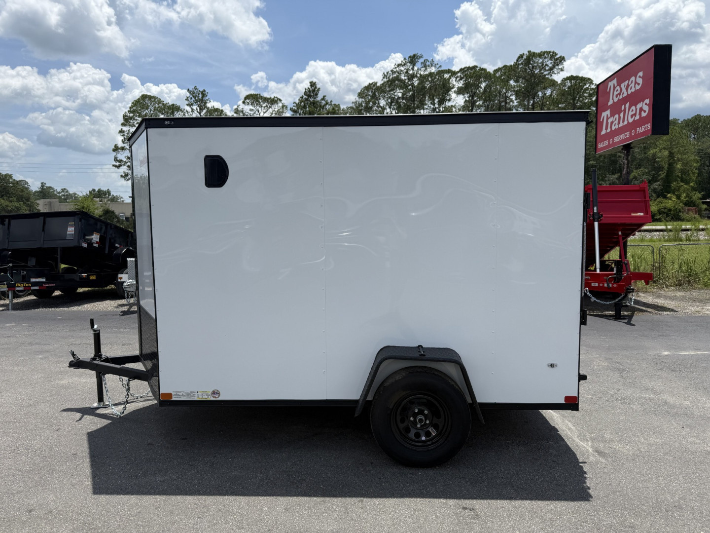 New TX6X10SA TEXAS TRAILERS 6' X 10' CARGO / ENCLOSED TRAILER W/ RAMP DOOR & SIDE DOOR