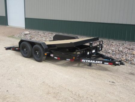 New 2025 PJ 16'x6" Channel Equipment Tilt Trailer