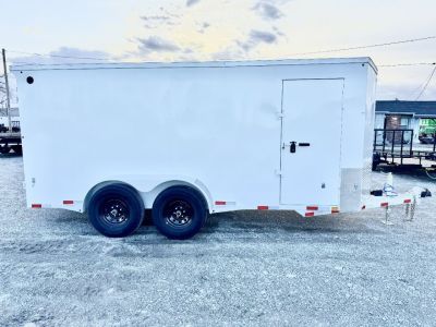 New DELCO ALL STEEL CARGO 7X16 12K RATED BARN DOOR Cargo / Enclosed Trailer