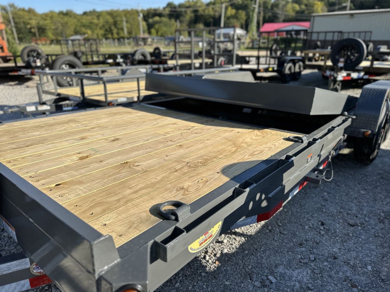 New TOP HAT TRAILERS Top Hat TDS 17.5 - 83”x 22” Tilt Deck Equipment Trailer