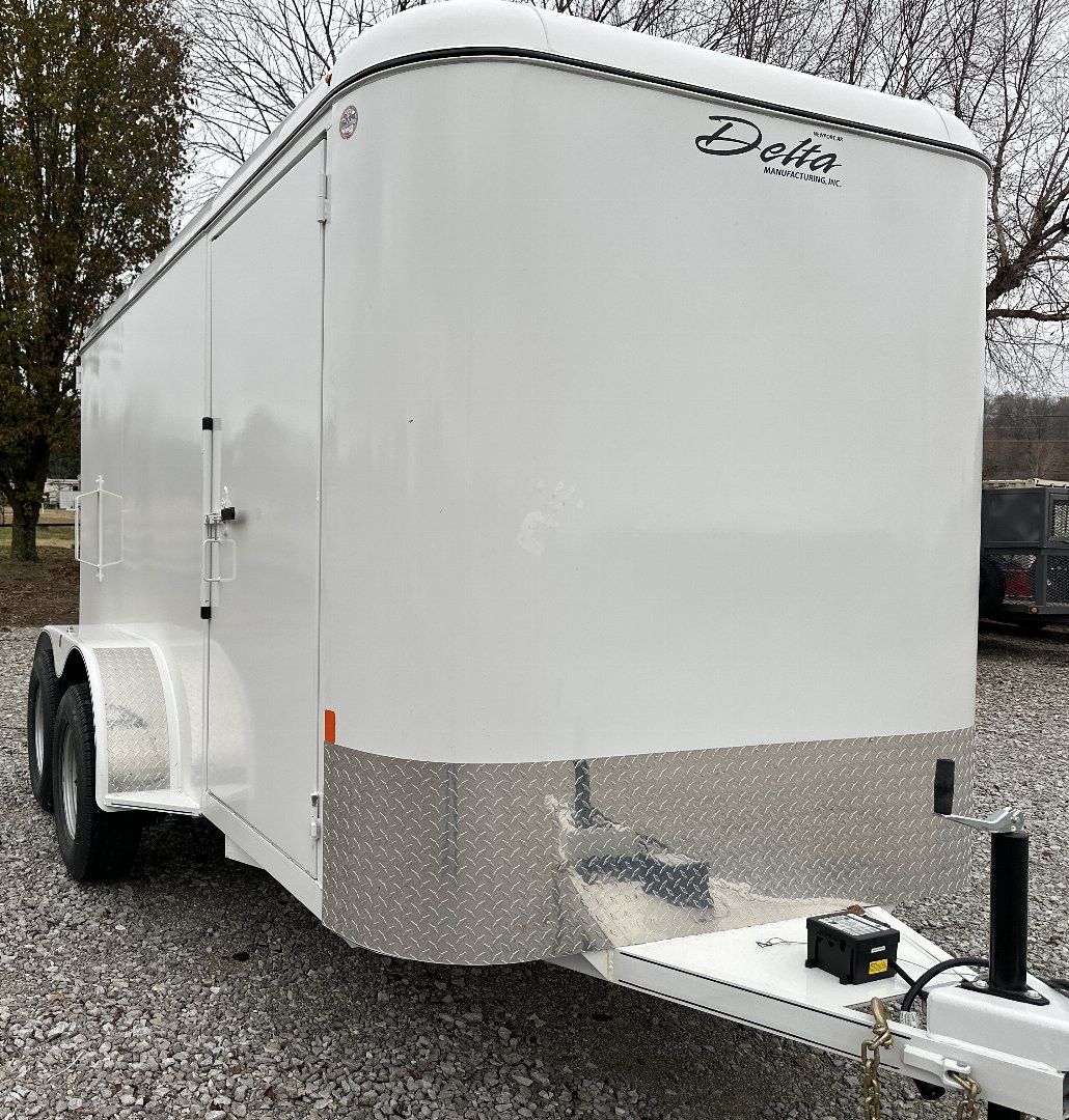 New Delta Trailers Delta 300 All Steel Cargo 7 x14 Cargo / Enclosed Trailer