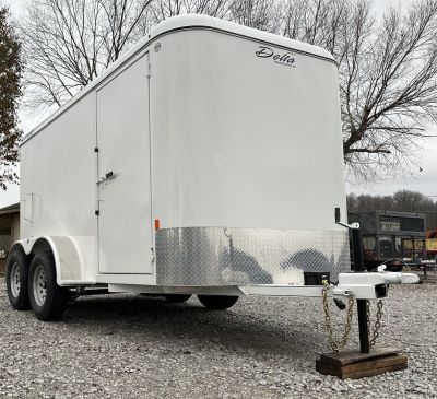 New Delta Trailers Delta 300 All Steel Cargo 7 x14 Cargo / Enclosed Trailer