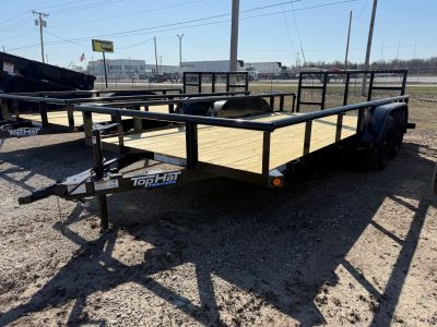 New 2026 Top Hat Trailers MP07-14x83 Utility Trailer w/ Dovetail and 3' Gate