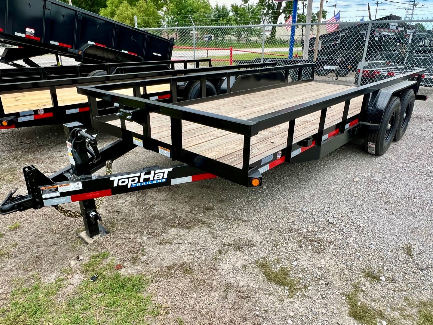 New 2027 Top Hat Trailers HT14-18x83 Equipment Trailer w/ 14 Ply Tire Upgrade