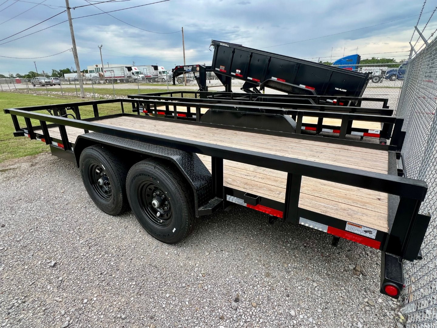 New 2027 Top Hat Trailers HT14-18x83 Equipment Trailer w/ 14 Ply Tire Upgrade