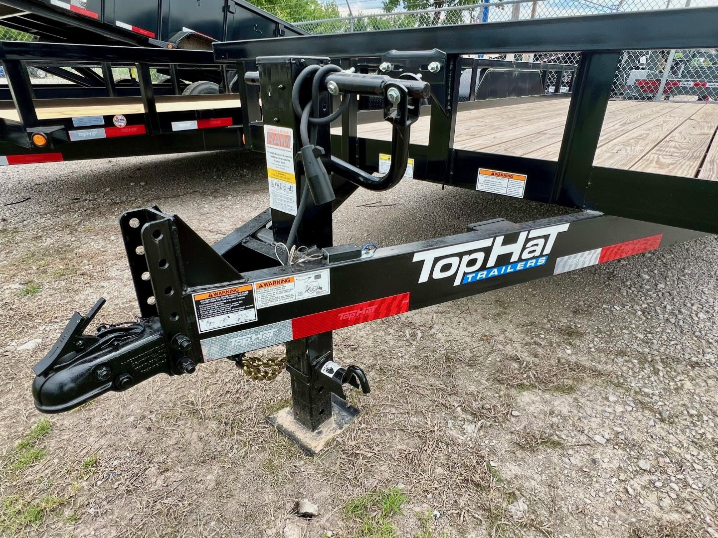 New 2027 Top Hat Trailers HT14-18x83 Equipment Trailer w/ 14 Ply Tire Upgrade