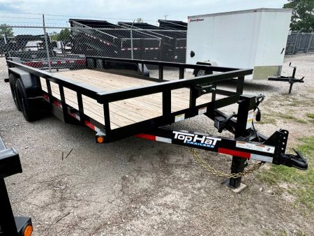New 2027 Top Hat Trailers HT14-18x83 Equipment Trailer w/ 14 Ply Tire Upgrade