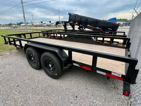 New 2027 Top Hat Trailers HT14-18x83 Equipment Trailer w/ 14 Ply Tire Upgrade