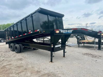 New 2026 Top Hat Trailers DG24-20x96 Tandem Dual Gooseneck Dump Trailer