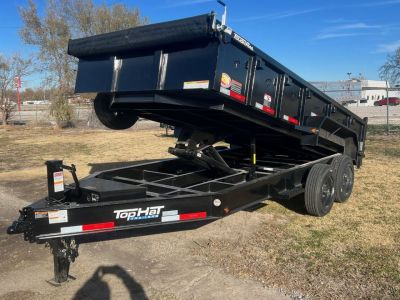 New 2026 Top Hat Trailers DX16-16X83 Dump Trailer w/ 10  I Beam Frame & 16K Hoist