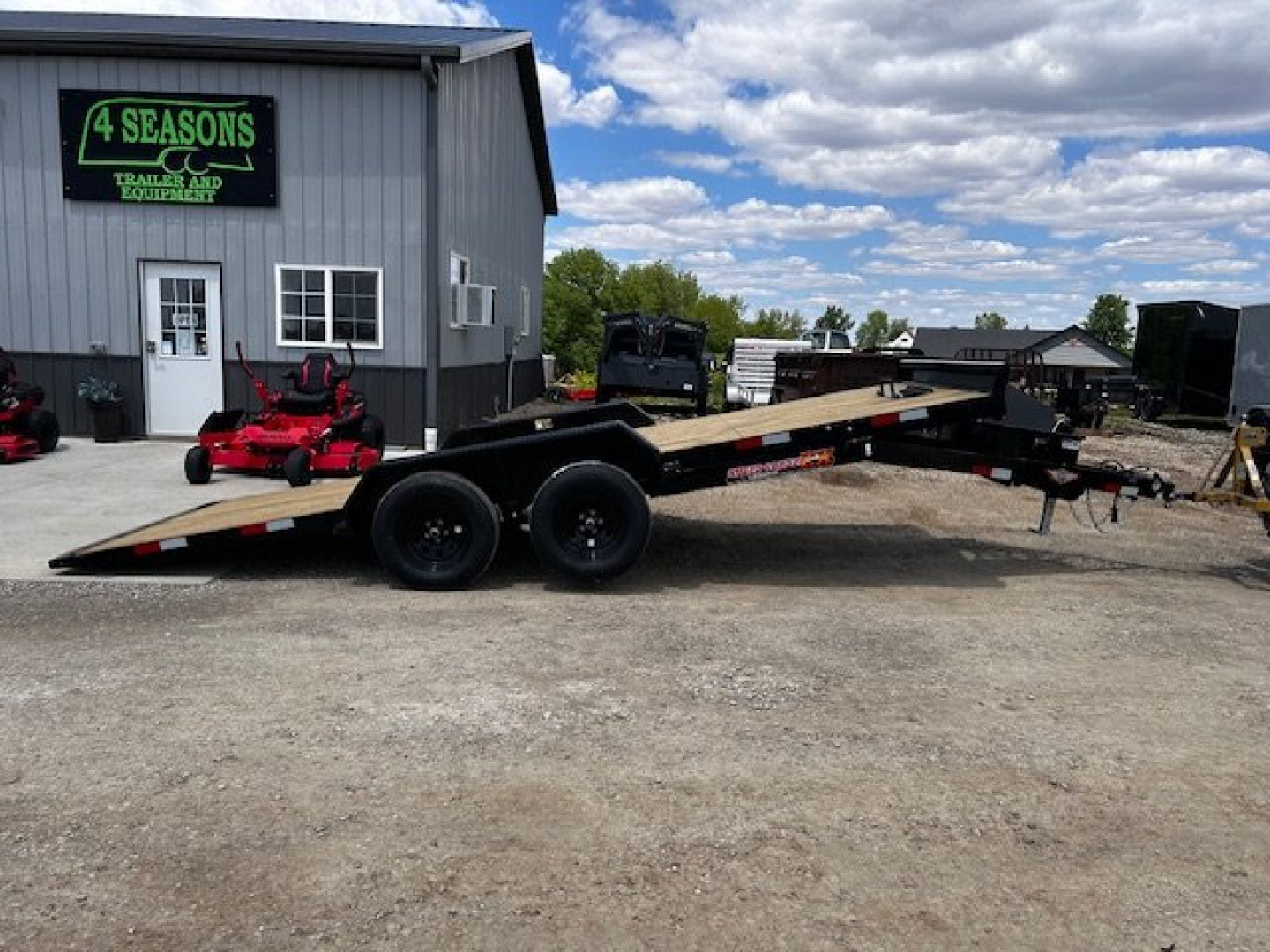 New 2025 H&H Trailers 82"X18' EX 7K SPEEDLOADER POWER TILT Car / Racing Trailer