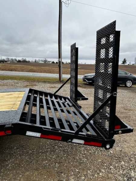 New YEAR END CLEARANCE SALE SAVE $$$ 2024 MAXXD DOX 102"X22' DECKOVER BUMPER PULL 15.6K GVWR Equipment Trailer
