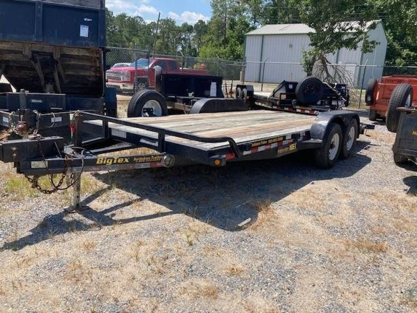 10×18 Equipment Flatbed Trailer