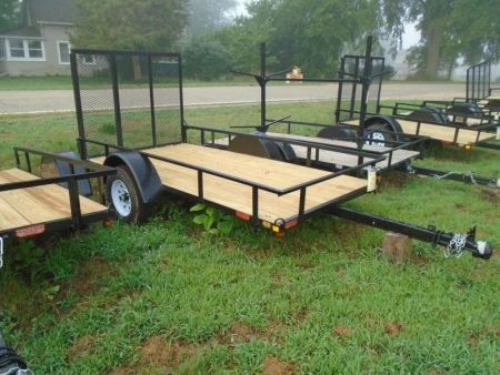New 2024 GE TRAILERS 5x10 straight tongue light duty w/ gate Utility Trailer