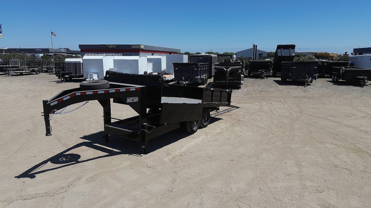 New 2026 TRU Custom Deckover Fold Down Sides 8.5x14x2 Dump Trailer 14,000lbs GVWR