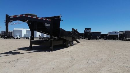 New 2026 TRU Custom Deckover Fold Down Sides 8.5x14x2 Dump Trailer 14,000lbs GVWR
