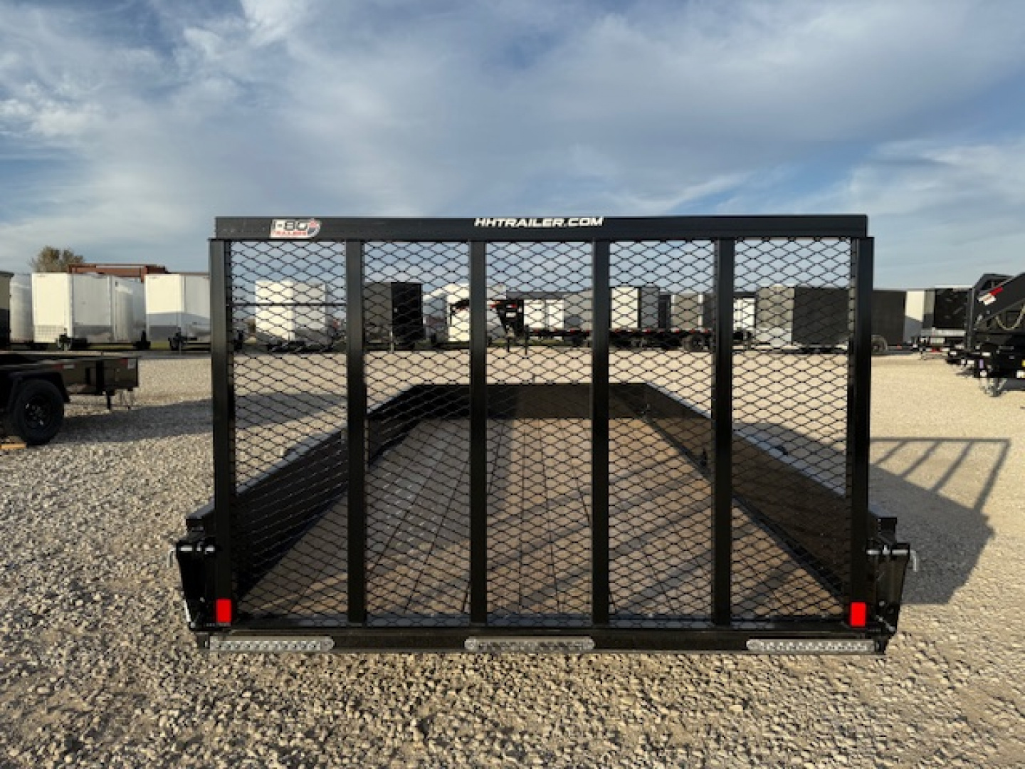 New 2026 H&H Black 82"x14' 3k Solid Side Utility Trailer